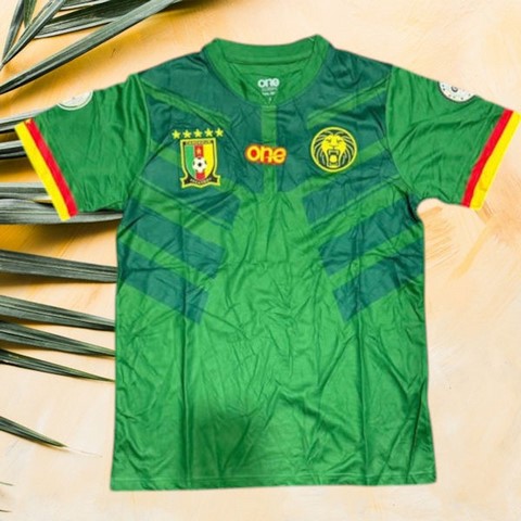  Cameroon Green Football Jersey,Maillot Cameroun, rouge Football, Lions indomptables,