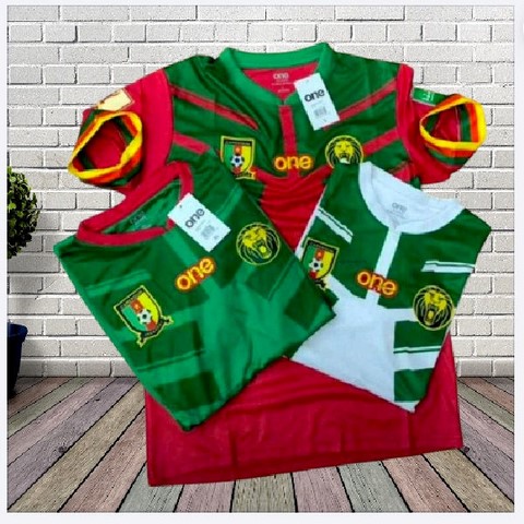  Cameroon Red Football Jersey, Cameroun, blanc, vert rouge, Football,