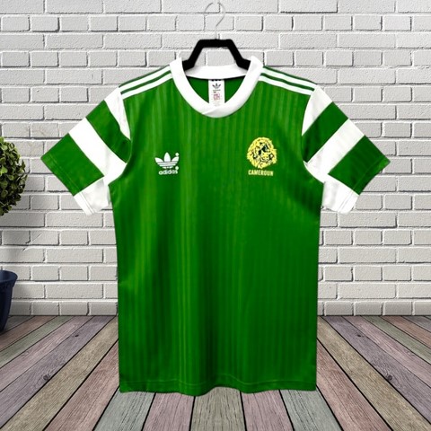 Cameroon Retro Football Shirt 1990, Lions indomptables, Adidas,