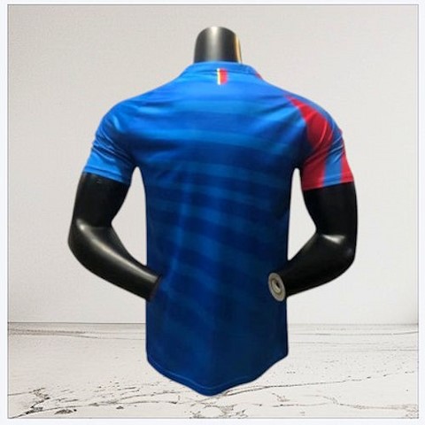 Maillot de Football Congo 2024, bleu, Les Leopards., Supporter RDC,Football Africain. africa. can, Afrique, football, djankawax, Africa Football, Diaspora Africaine, drapeau,