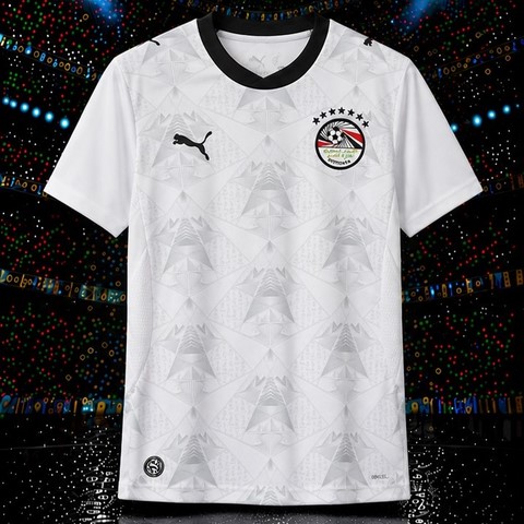 Maillot de Football blanc Egypte, équipe nationale, drapeau, 