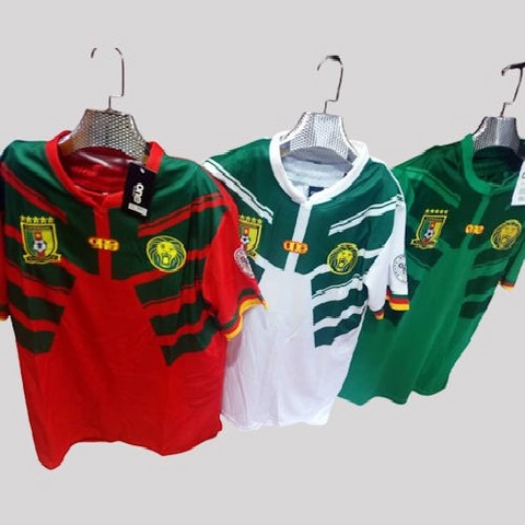 Maillot, Cameroun, football, djankawax, blanc, vert rouge, lions idomptables,