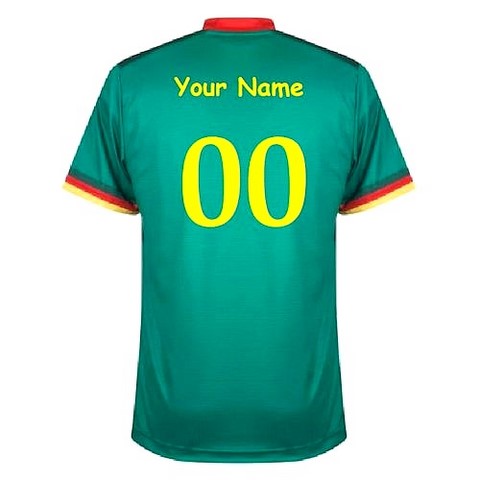  Custom maillot, Cameroun, Jersey vert, Football, Cameroun, Lions indomptables,