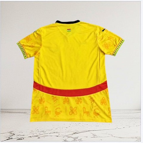 Maillot de Football jaune Ghana, équipe nationale, drapeau, 