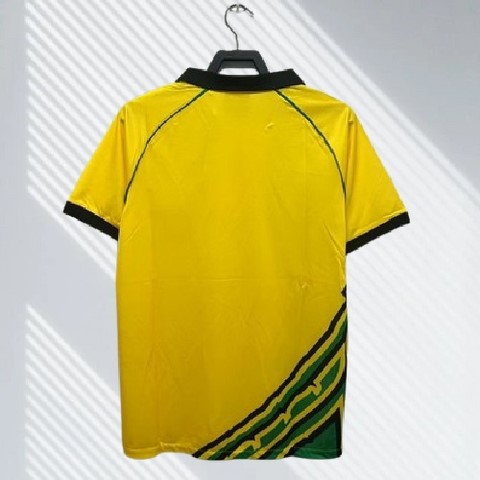 Maillot de Football Jamaïque Rétro 1990, Jersey,Maillot Cameroun, personalisable, jaune, Football, Kappa,