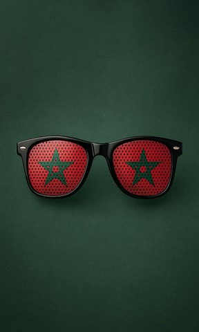 Lunettes de soleil, Drapeau national, supporters Cameroun,Self-adhesive stickers, temporary tattoo Cameroon,Drapeau main supporters Tunisie,