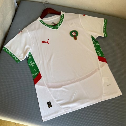 Maillot de Football bleu Maroc, équipe nationale, drapeau, 