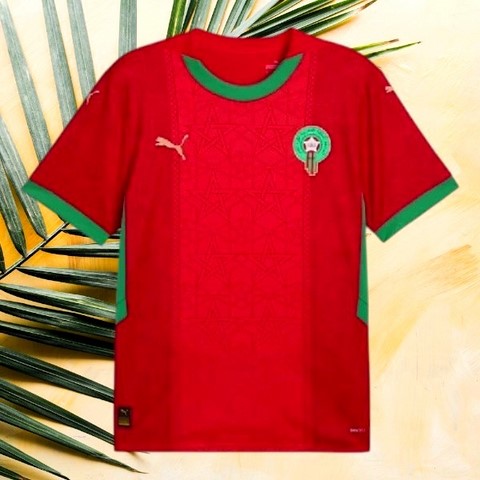 Maillot de Football bleu Maroc, équipe nationale, drapeau, 