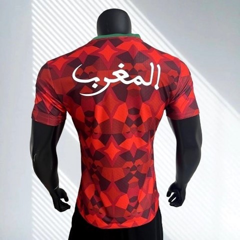 Maillot de Football rouge, Maroc, équipe nationale, drapeau, 