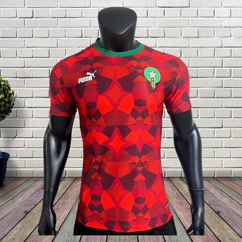 Maillot de Football bleu Maroc, équipe nationale, drapeau, 
