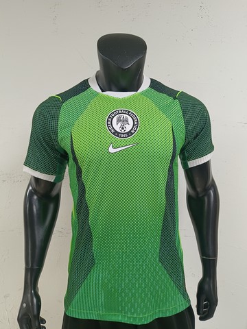 Maillot de Football Vert Nigéria, vert,  équipe nationale, drapeau, 