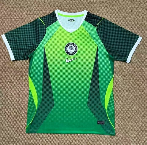 Maillot de Football Vert Nigéria, vert,  équipe nationale, drapeau, 