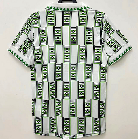 Maillot de Football Nigéria Rétro 1994, blanc, équipe nationale, drapeau, 