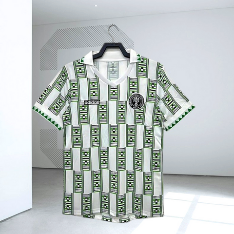 Maillot de Football Nigéria Rétro 1994, vert,  équipe nationale, drapeau, 
