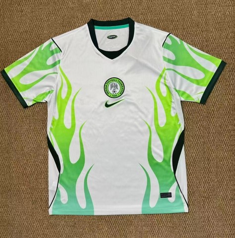 Maillot de Football 2025 Nigéria, Blanc,  équipe nationale, drapeau, 