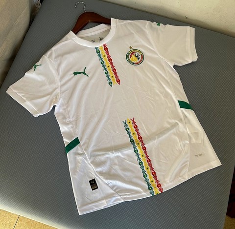 Maillot de Football Sénégal, 2025  blanc, équipe nationale, Les Lions de la Téranga, Can 2025/26, Can, Caf Afrique, soccer Africa,