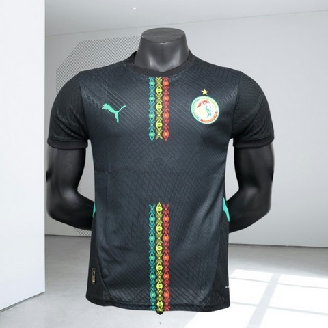Maillot de Football Sénégal, noir, édition spéciale, équipe nationale, drapeau, Can 2025 
