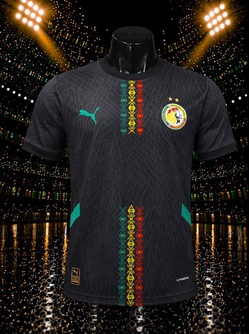 Maillot de Football Sénégal, noir, édition spéciale, équipe nationale, drapeau, Can 2025 