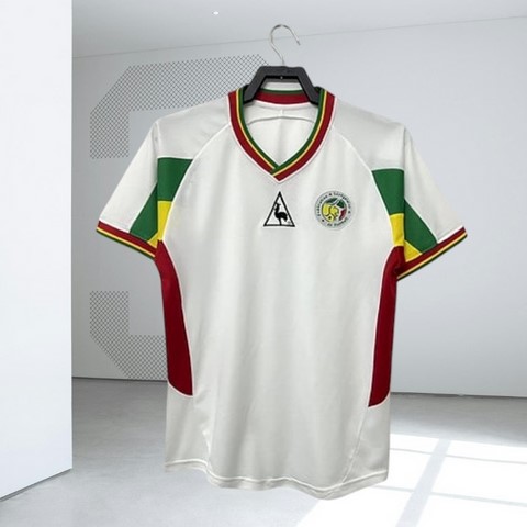 Maillot de Football blanc, Sénégal, équipe nationale, drapeau, Can 2025 