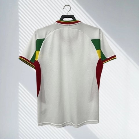 Maillot de Football Sénégal Rétro 2002, blanc, équipe nationale, drapeau, 