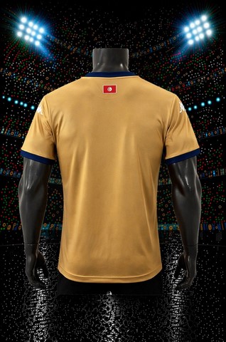 Football Jersey Tunisia yellow-Custom-nom et numéro-équipe nationale,, Can 2025, Can, Caf Afrique, Les 2025, soccer Africa, Can, Caf, Afrique, pays Africain, foot afticain,
