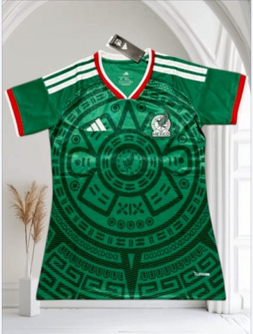 Football de Maillot de l'équipe du ​Mexique 2026 pour femme, vert, Jerseys, Fans, Supporters El Tri, DiasporaMexicaine, Mexico,