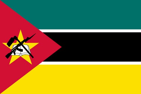Drapeau national Mozambique, Supporters, Fans, Football, Cameroun