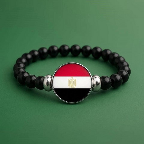 Bracelet Perles Drapeau national, supporters ,Drapeau, fans supporters, Algérie,