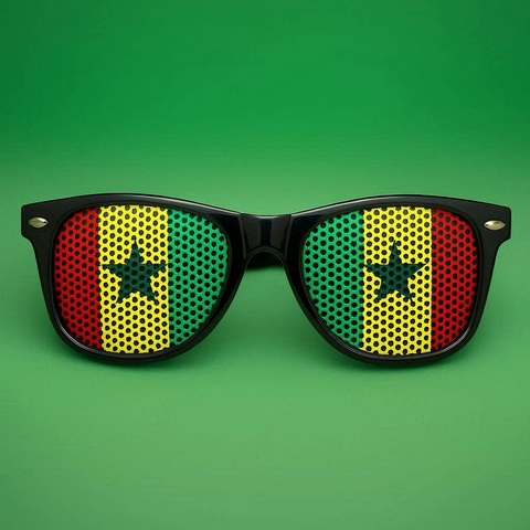 Lunettes de soleil drapeau national Sénégal