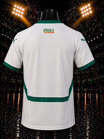 Maillot de Football Sénégal, blanc, Les Lions de la Téranga, équipe nationale, drapeau, 