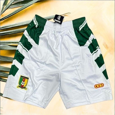 Cameroon Football Shorts ,white, Short, Cameroun, blanc, Football, Jersey,