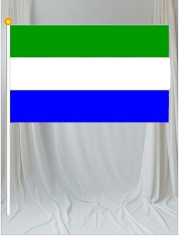 Drapeau mains Sierra Léone, lot de 5/10/20/50/100 pieèces,