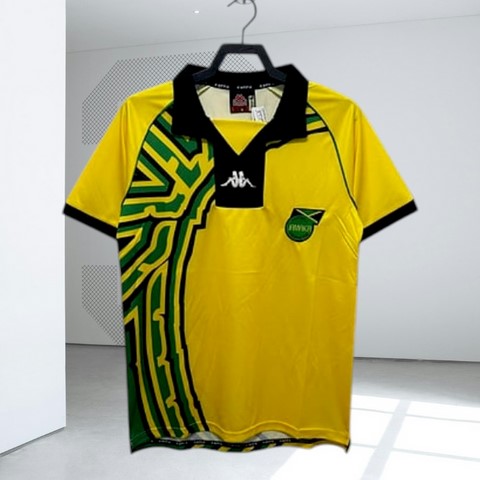 Maillot de Football Jamaïque Rétro 1990, Jersey,Maillot Cameroun, personalisable, vert, Football, Kappa,