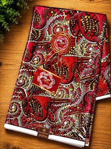 Tissu-Coton-fleurs rouge, Lafermedeleo-Djankawax,