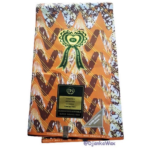 Coupons de tissus pagne wax africain vert/multicolore,ventes solidairelLa ferme de Léo,