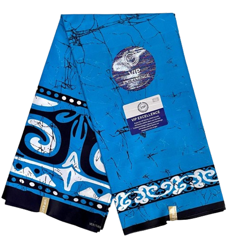 tissu pagne wax africain bleu, 3 yard,ventes solidaire,lafermedeleo,La ferme de Léo,