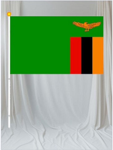 Drapeau mains Zambie, lot de 5/10/20/50/100 pieèces,