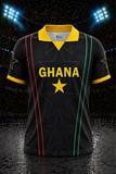 Maillot de Football Ghana 2025/26, jaune, BlackStars, supporter ghanéen, Football Africain. africa. can, Afrique, football, djankawax, Africa Football, Diaspora Africaine, drapeau,