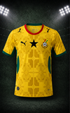 Maillot de Football Ghana 2026, jaune, BlackStars, supporter ghanéen, Football Africain. africa. can, Afrique, football, djankawax, Africa Football, Diaspora Africaine, drapeau,
