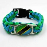 Bracelet plaque acier, Drapeau national, supporters ,Drapeau, fans supporters,Tanzanie,