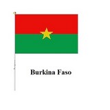 Drapeau main Burkina Faso, Supporters, Fans, Football, Cameroun