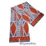 Ndop Bamiléké Cameroun 6 yard, rouge, Djankawax, tissus pagnes, wax,