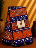 tissu pagne bleu orange Ndop Bamiléké Cameroun, africain 3/6 yard, Ndop bamilékés Cameroun, ventes solidaire,lafermedeleo,Djankawax,