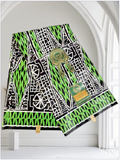 Ndop vert, African wax loincloth 6 yards, ventes solidaire,lafermedeleo,La ferme de Léo,