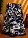 Ndop Bamiléké Cameroun bleu, 6 yard, Djankawax, tissus pagnes, wax,