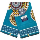 tissu pagne wax bleu Cameroun, africain 3/6 yard, Ndop bamilékés Cameroun, ventes solidaire,lafermedeleo,Djankawax,
