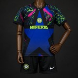 Ensemble Football Enfant Maillot + Short Nigéria, vert, Can, Caf, Afrique, Soccer Arica,