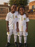 Ensemble Football Enfant Maillot + Short, blanc, Sénégal,