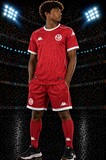 Ensemble Football Tunisie Enfant Maillot + Short, 2026.  Blanc, AiglesDeCarthage, SupporterTunisien, Can, Caf, Afrique,