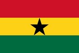 Ghana, Drapeau national, Supporters, Fans, Football, Pays Afrique, Caf, Can,
